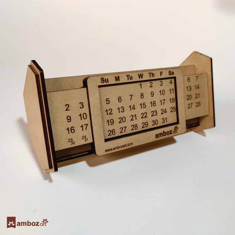 Wooden Life Time Calendar 