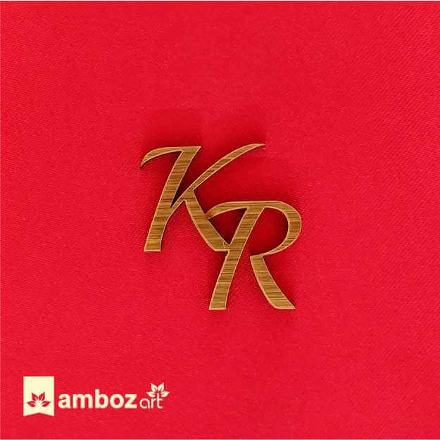 Initial Letter and Logo Sticker for Wedding Cards