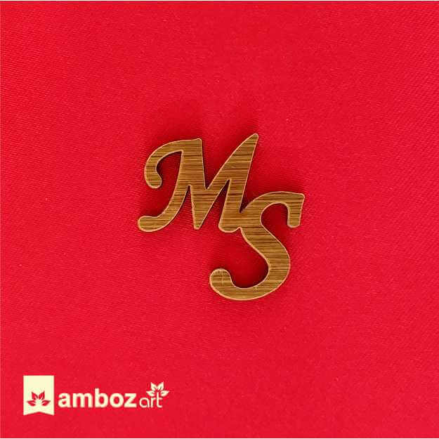 Initial Letter and Logo Sticker for Wedding Cards