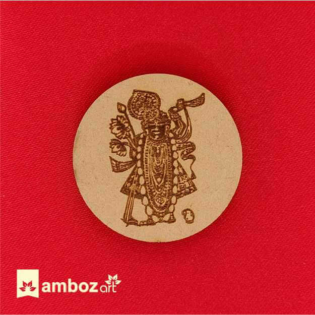 Wooden Engraving God Sticker