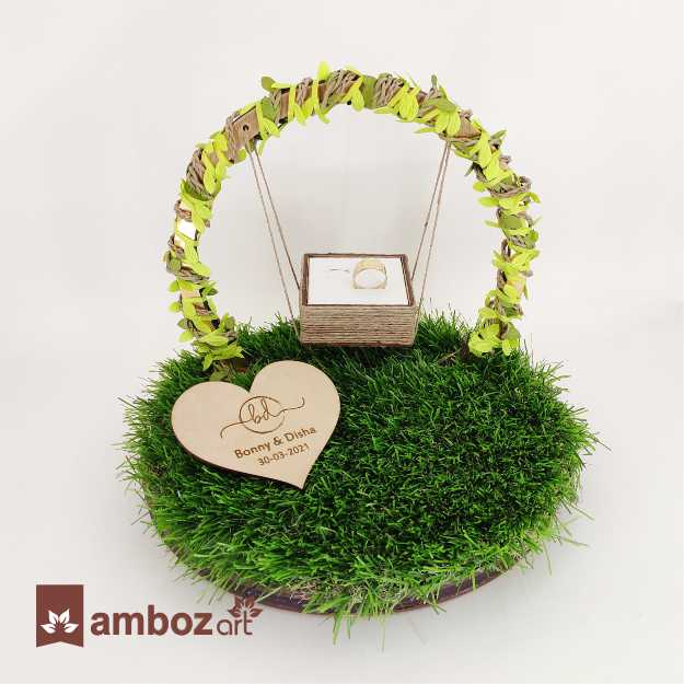 Customized Wooden Engagement Ring Stand