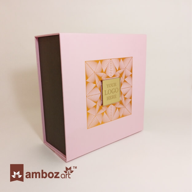 Light Pink Hard board Small Box