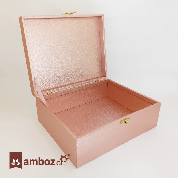 Rose Gold Trunk Box