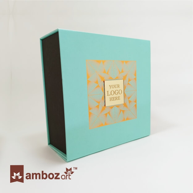 Turkish Blue Hard board Small Box