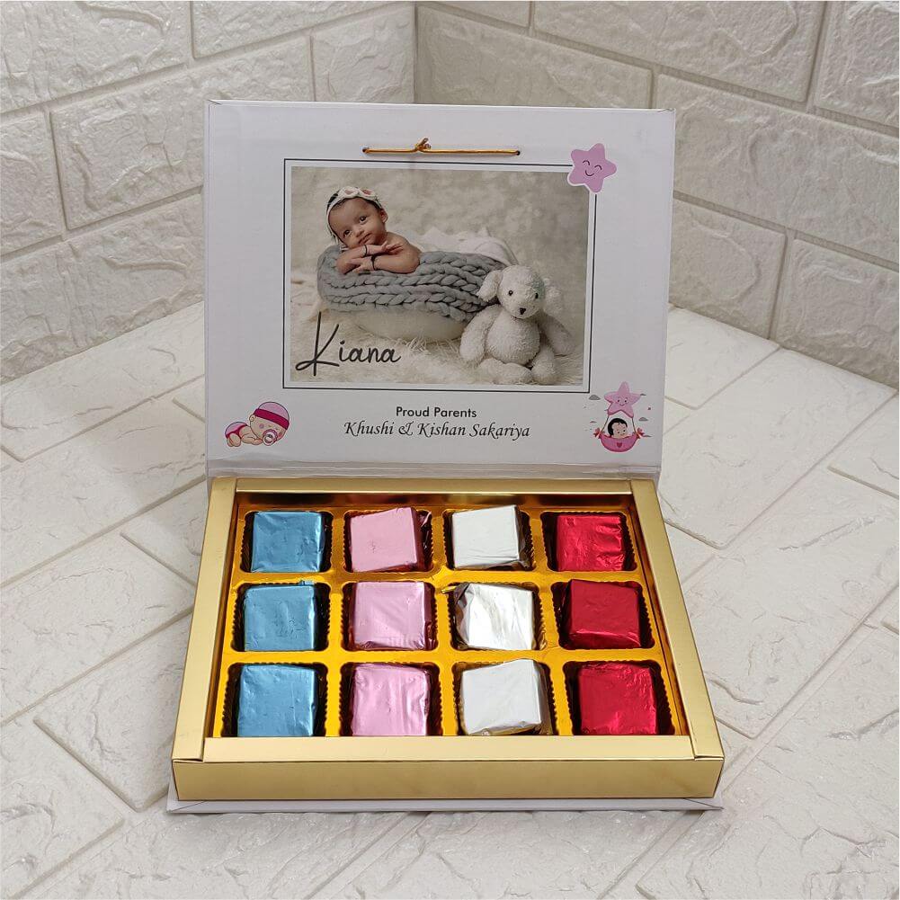 12 Cavity Customized Printed Chocolate Box
