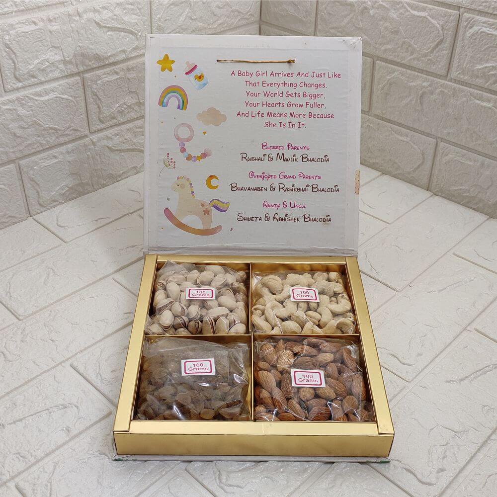 16 Cavity Customized Printed Dryfruit Box