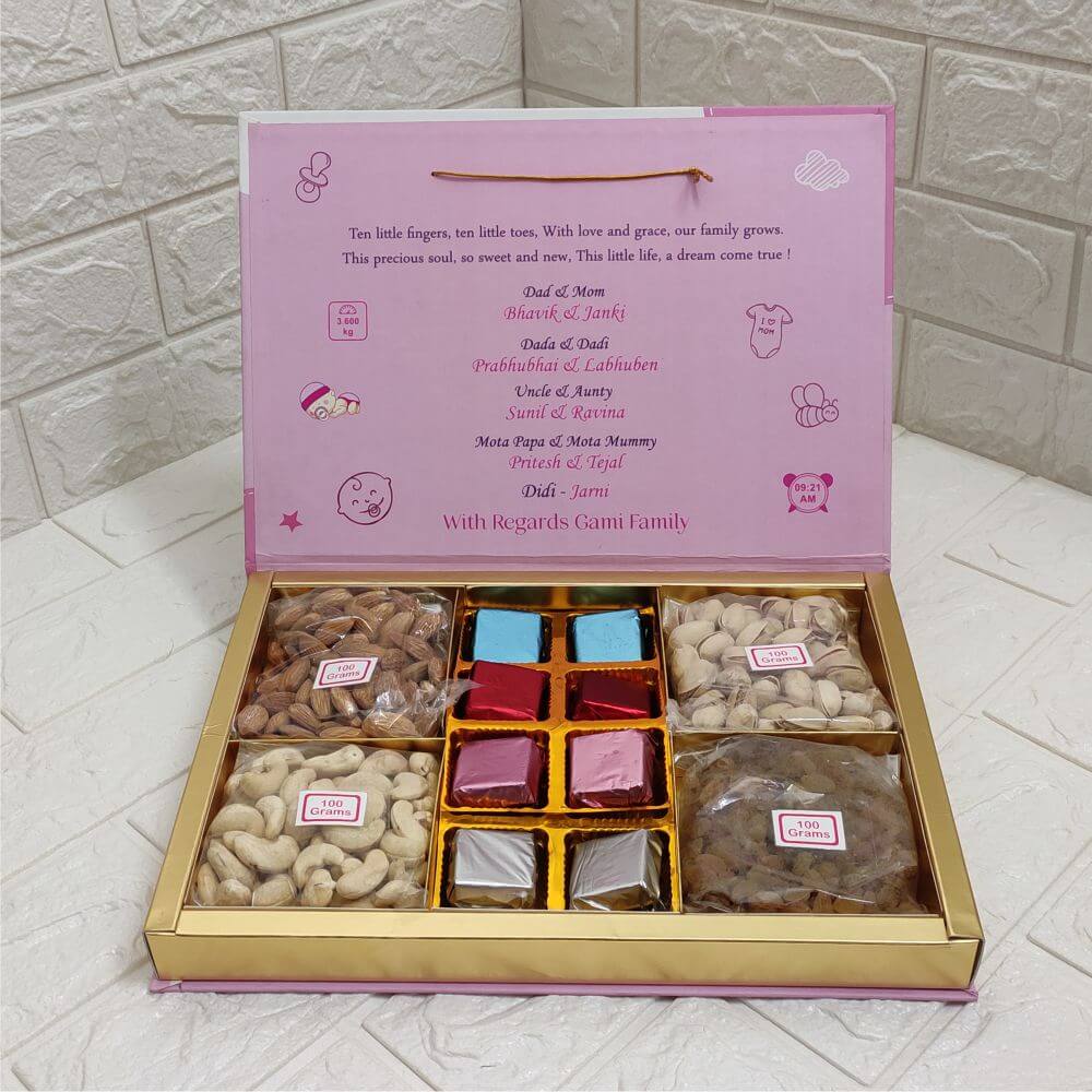 24 Cavity Customized Printed Chocolate, Dry Fruit Box