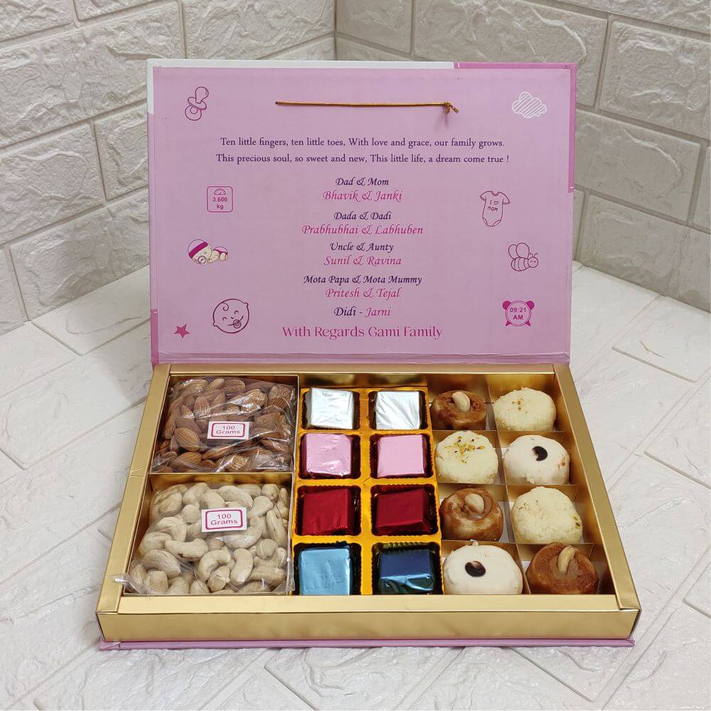24 Cavity Customized Printed Chocolate, Dry Fruit,Sweet Box