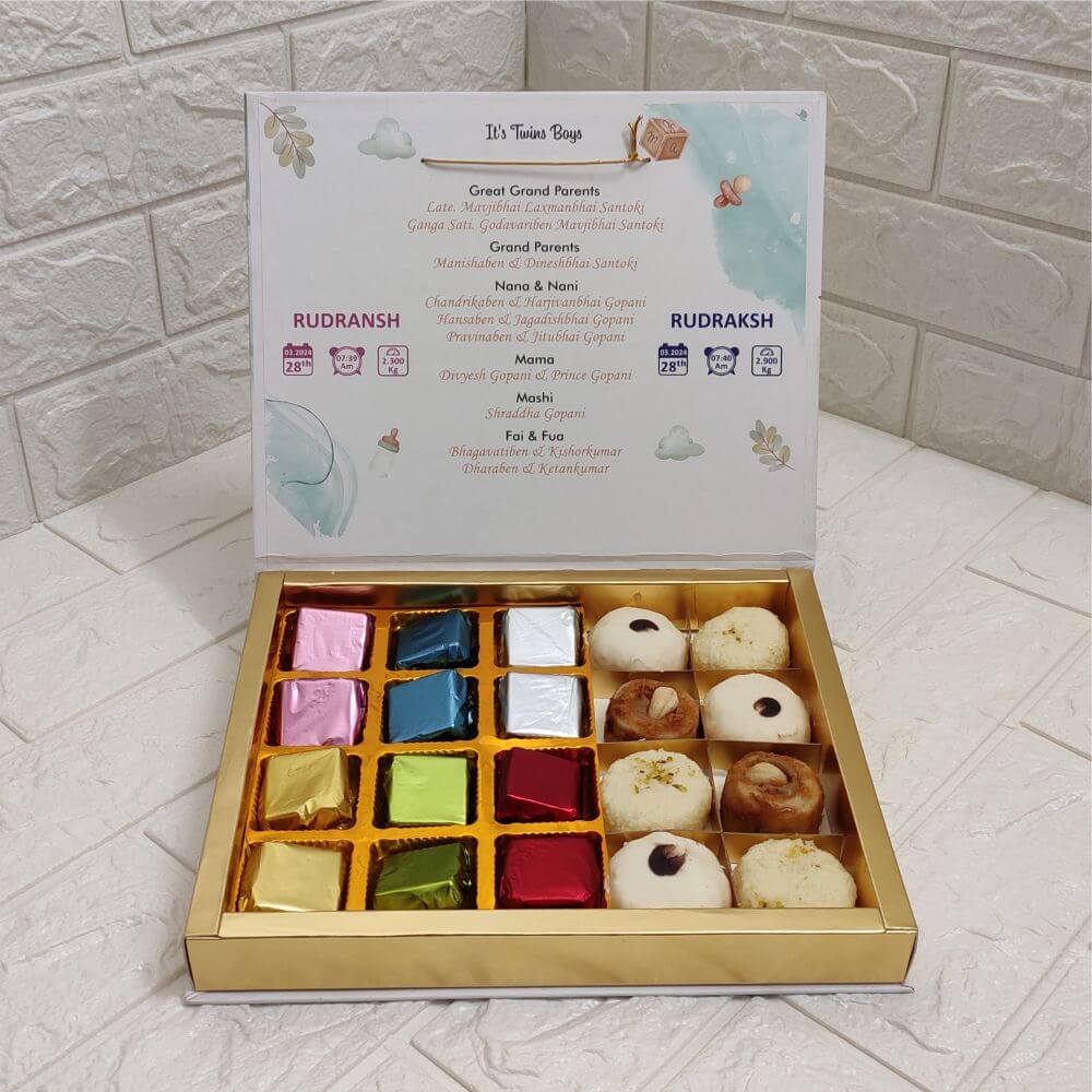 24 Cavity Customized Printed Sweet Box