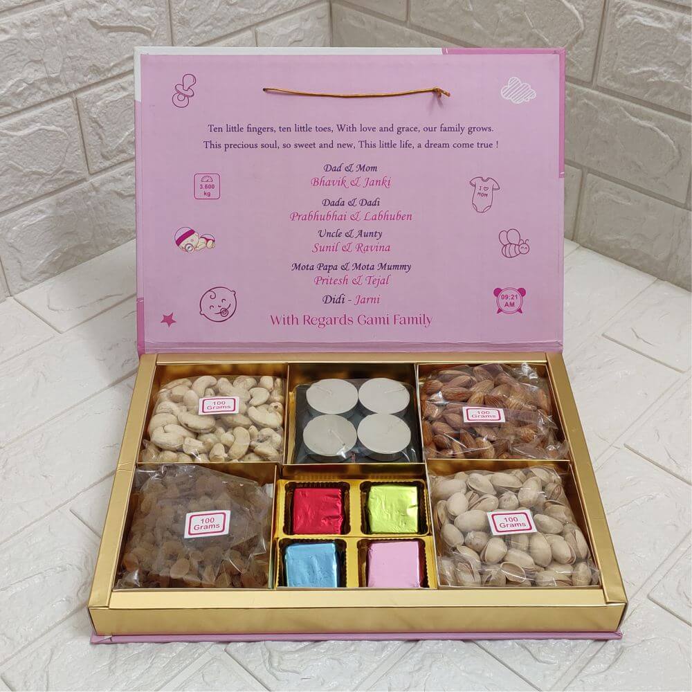 24 Cavity Customized Printed Chocolate, Dry Fruit,Sweet Box