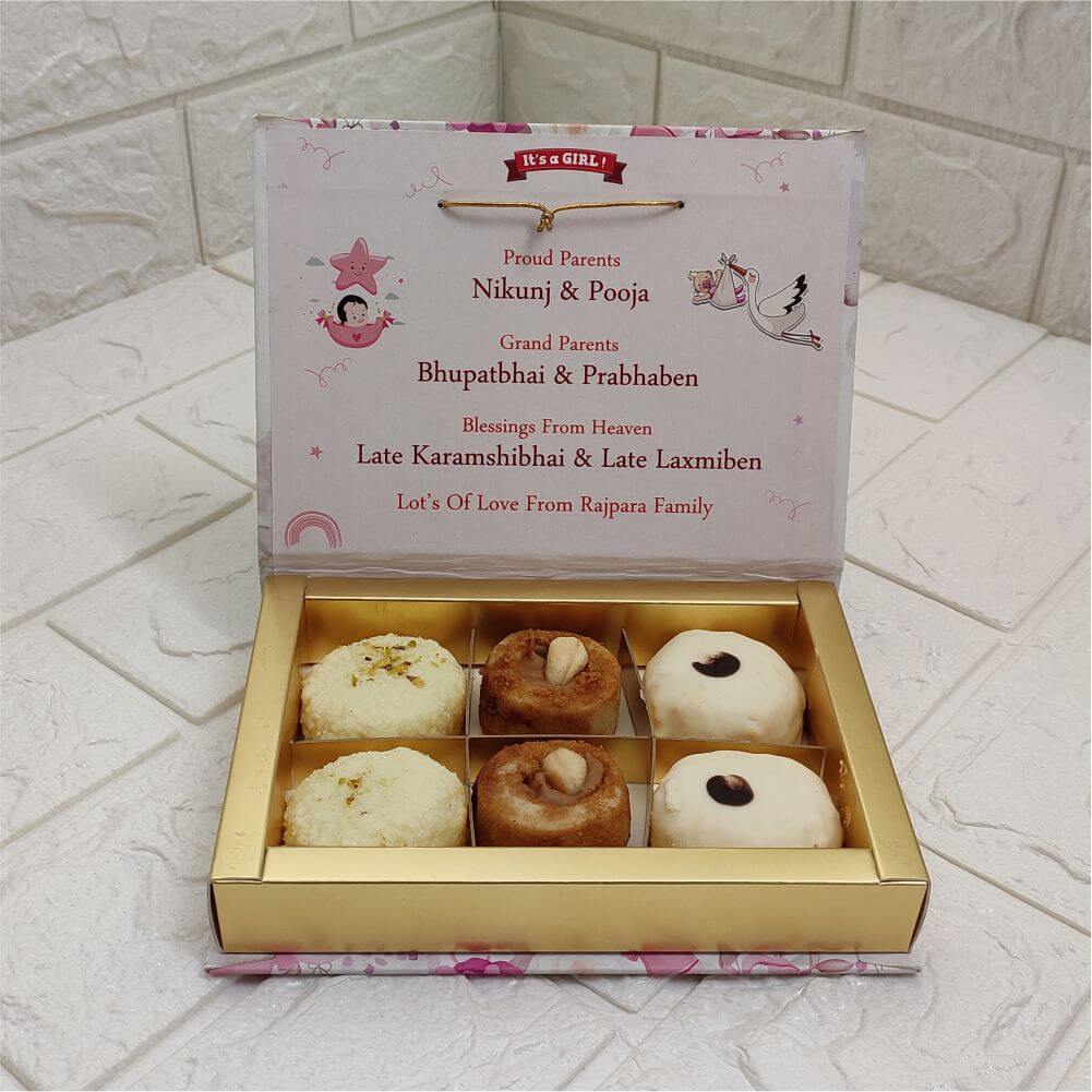6 Cavity Customized Printed Sweet Box