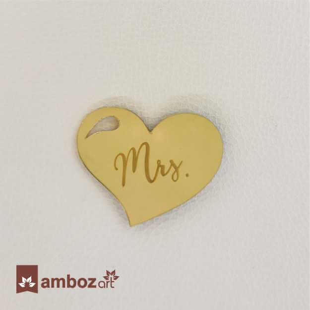 Golden Mirror Acrylic Tag