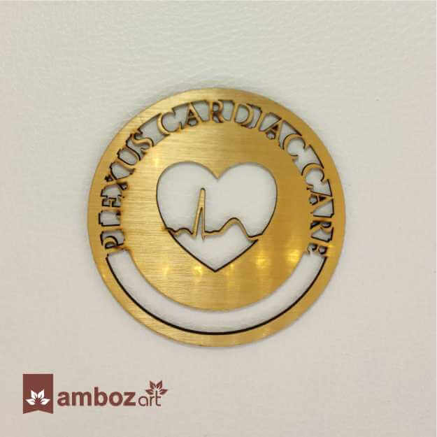 Golden Wooden Tag