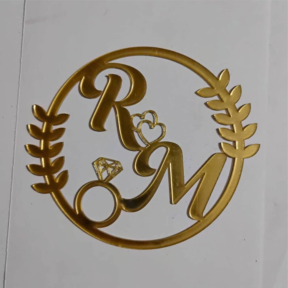 Custom Acrylic Wedding Stage Name Boards & Initial Letters